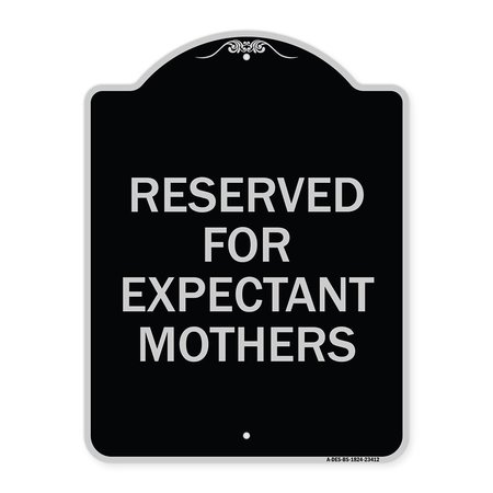 SIGNMISSION Reserved for Expectant Mothers Heavy-Gauge Aluminum Architectural Sign, 18" L, 24" H, BS-1824-23412 A-DES-BS-1824-23412